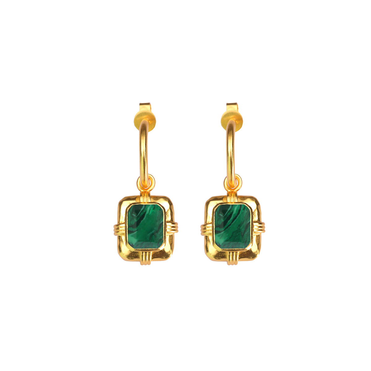 MALACHITE JULIE EARRINGS