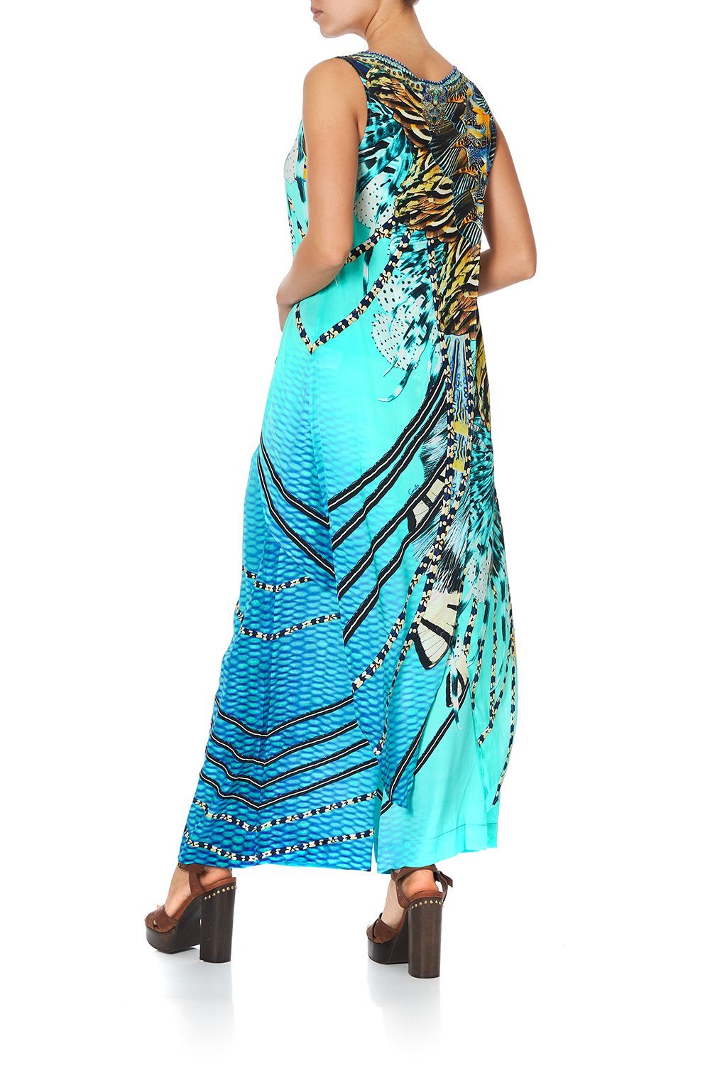 HIGH LOW CROSS OVERLAY TOP MARINE QUEEN