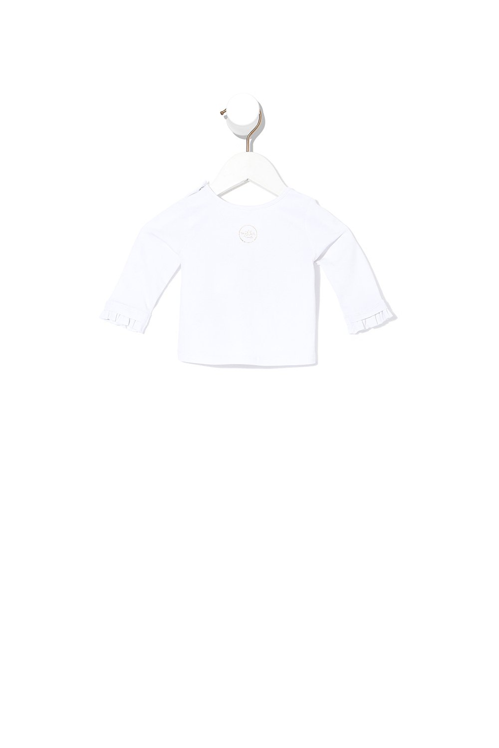 BABIES LONG SLEEVE TOP WITH FRILL BEEUTIFUL BEINGS