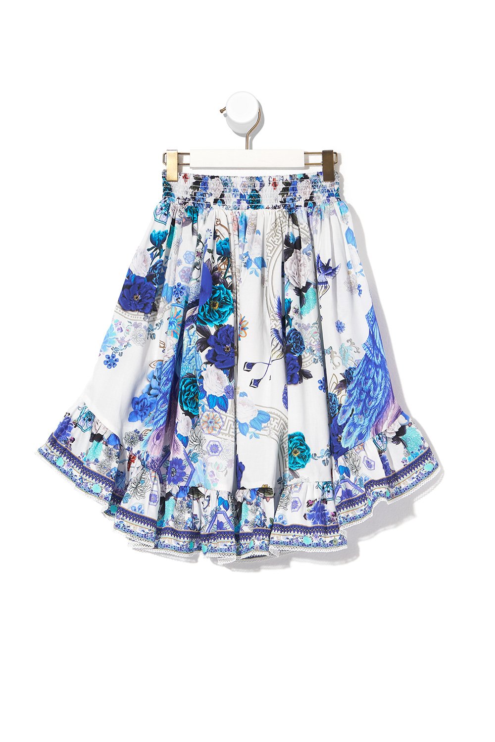 INFANTS HIGH LOW HEM SKIRT WHITE SIDE OF THE MOON
