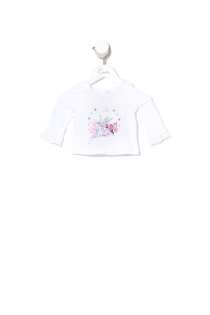 BABIES LONG SLEEVE TOP WITH FRILL DAWN OF UNIVERSE