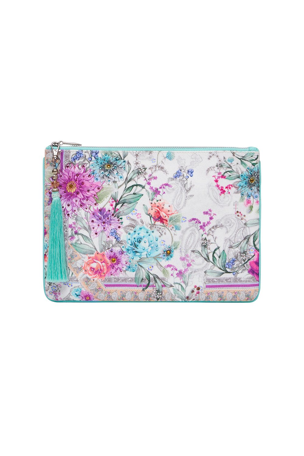 SMALL CANVAS CLUTCH FOREVER FAR