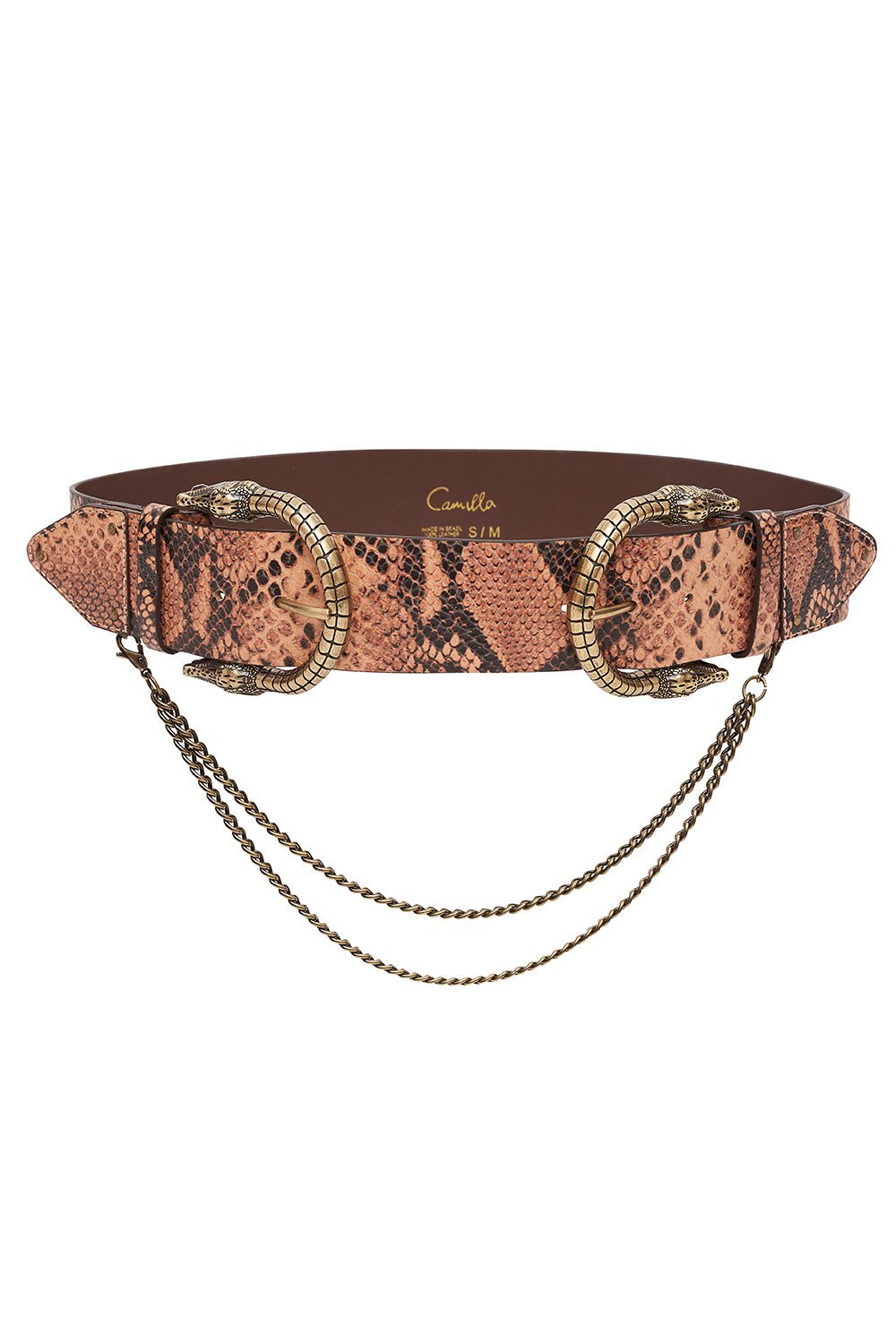 DOUBLE CROC LEATHER BELT TALES OF TALITHA