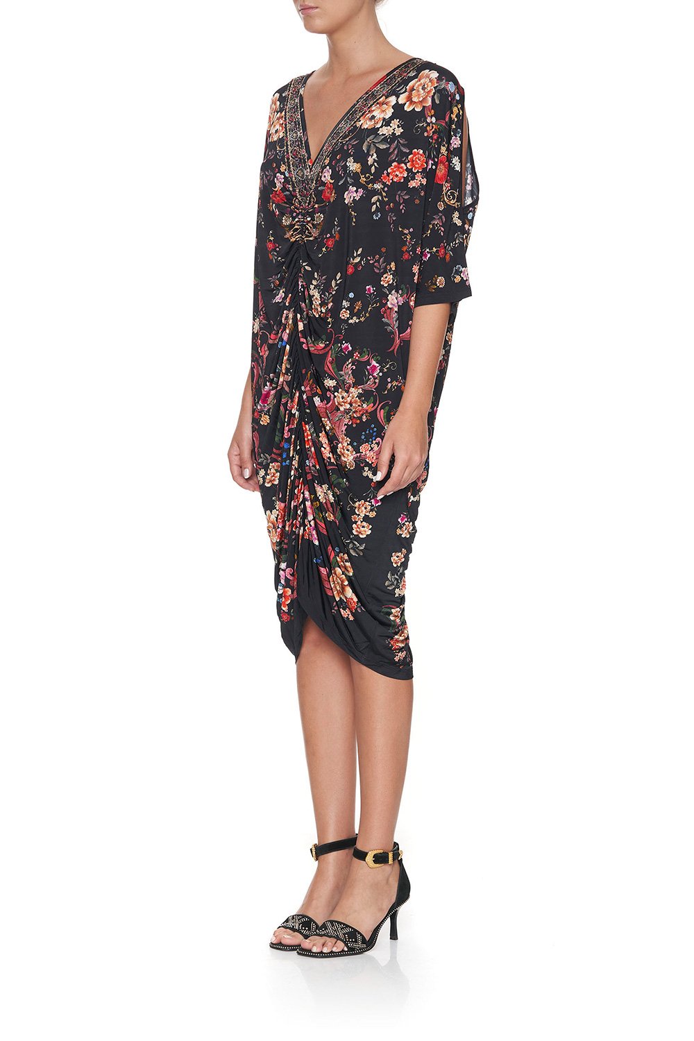 SHORT DRAPED JERSEY DRESS A GIRL LIKE YOU