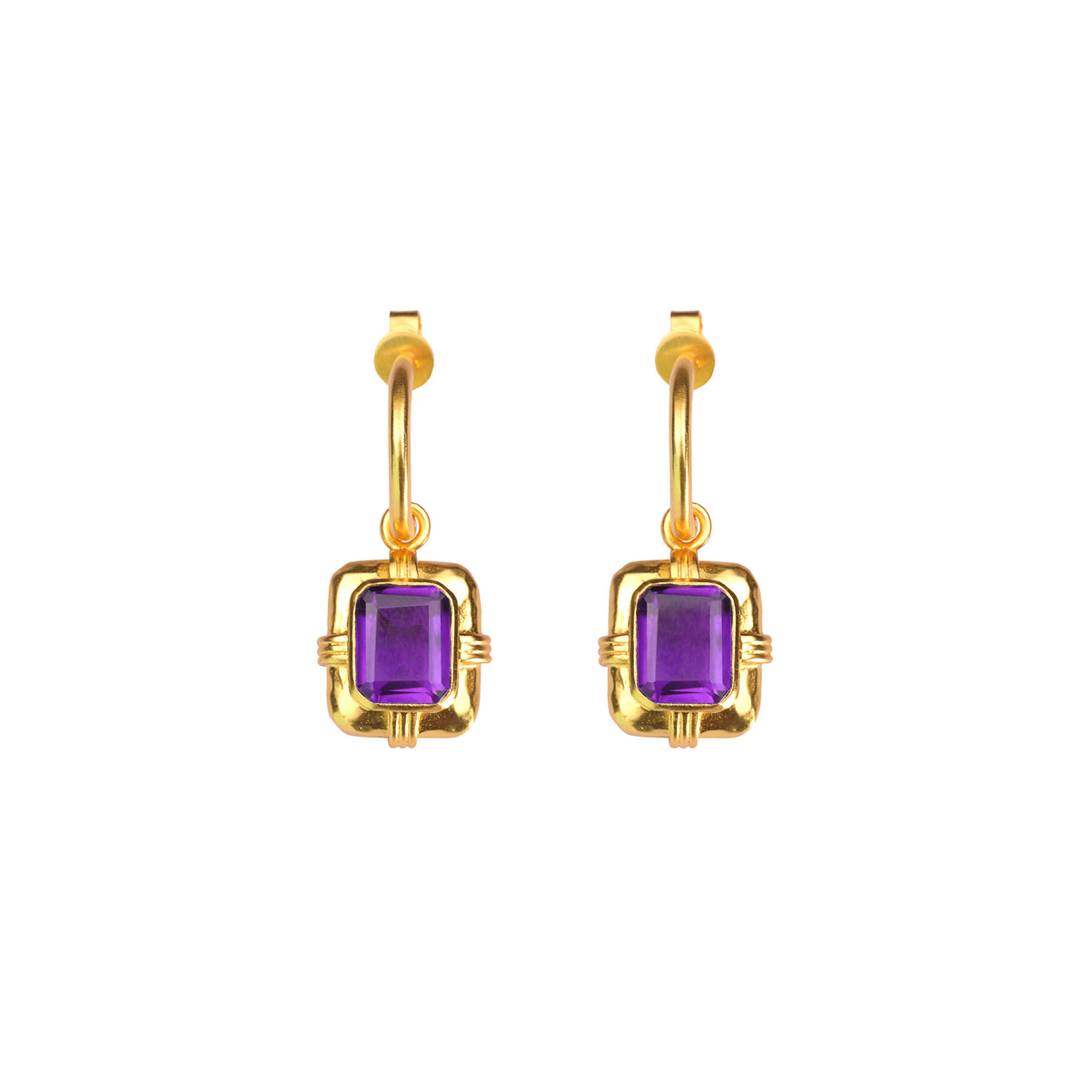 JULIE AMETHYST EARRINGS MULTI
