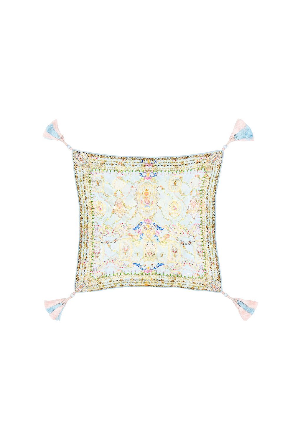 SMALL SQUARE CUSHION VERSAILLES SKY