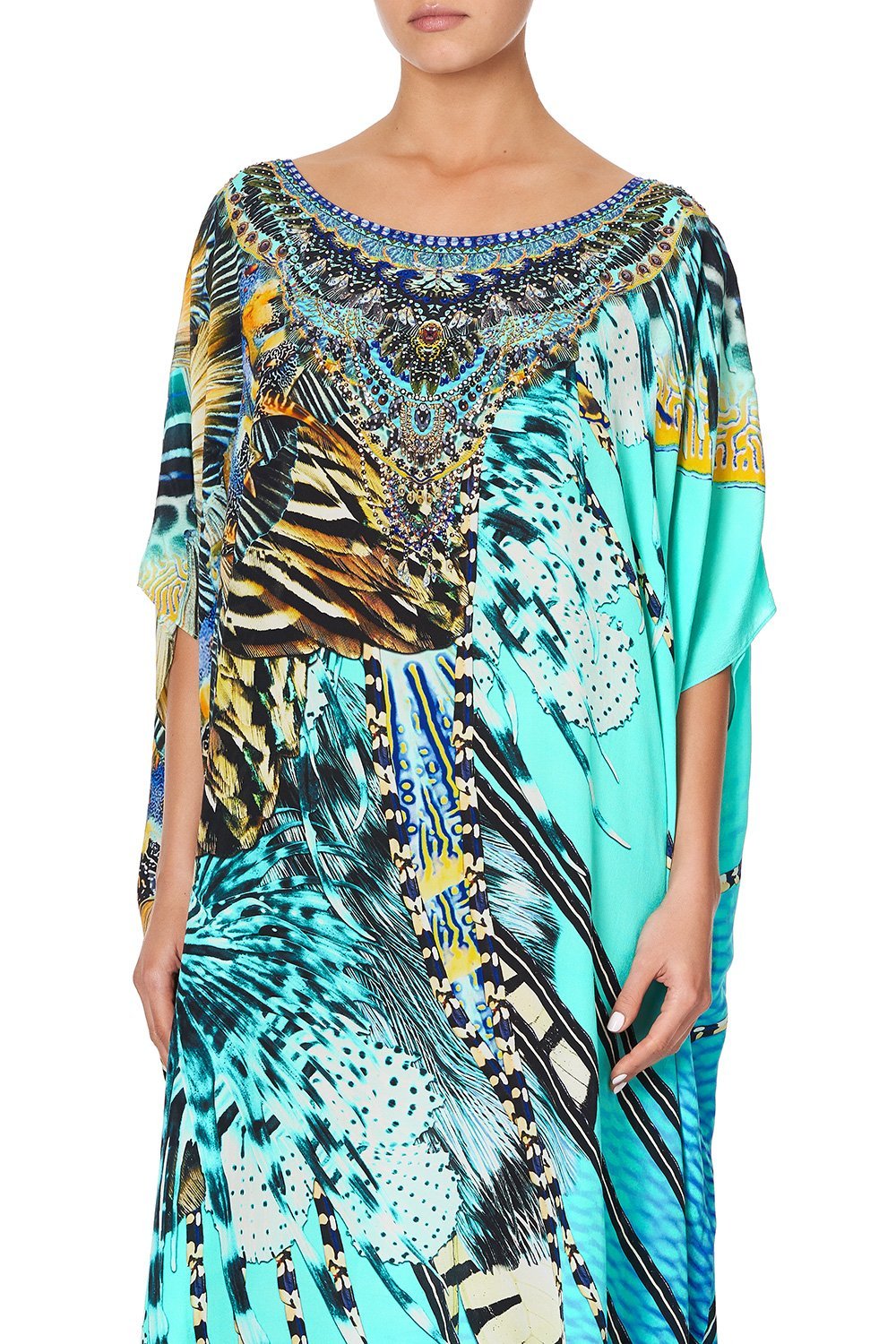 ROUND NECK KAFTAN MARINE QUEEN
