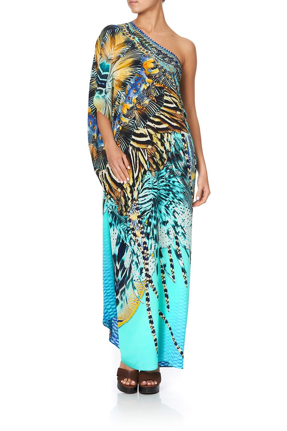 ROUND NECK KAFTAN MARINE QUEEN