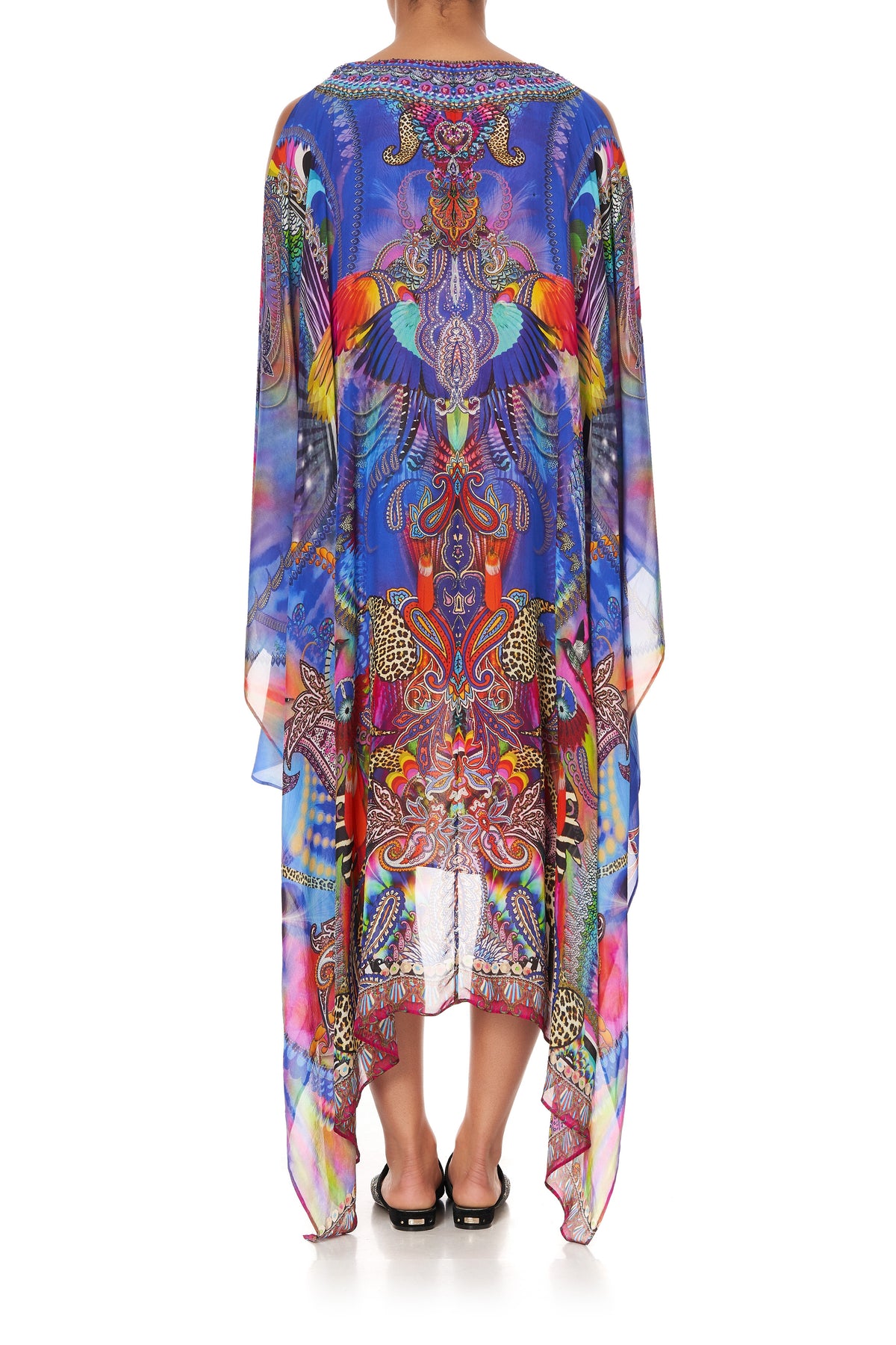 LONG SHEER OVERLAY DRESS PSYCHEDELICA
