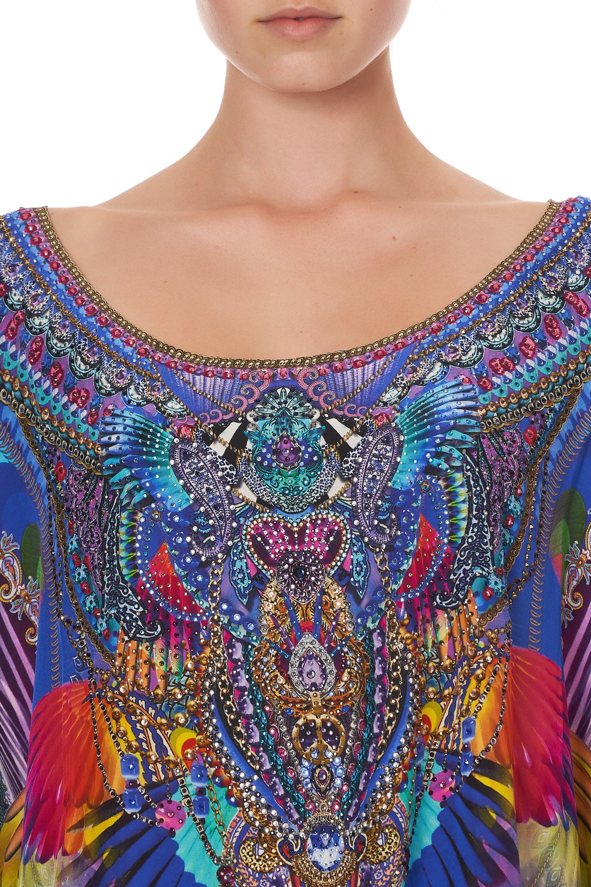 ROUND NECK KAFTAN PSYCHEDELICA