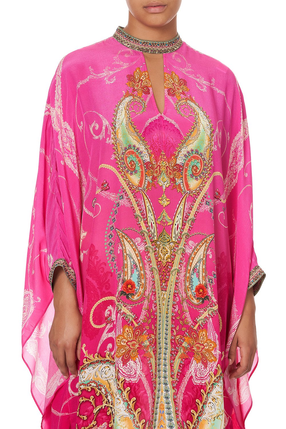 KAFTAN WITH HIGH COLLAR STAND RAINBOW RHYTHM