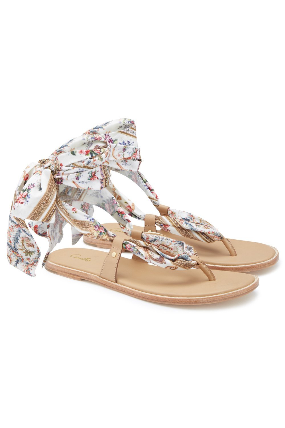 FABRIC TIE SANDAL OLYMPE ODE