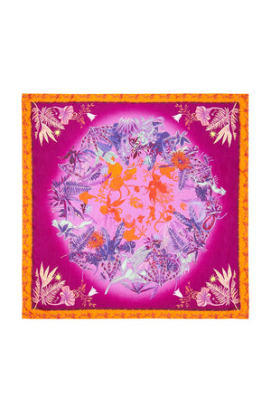 LARGE SQUARE SCARF TROPIC OF NEON