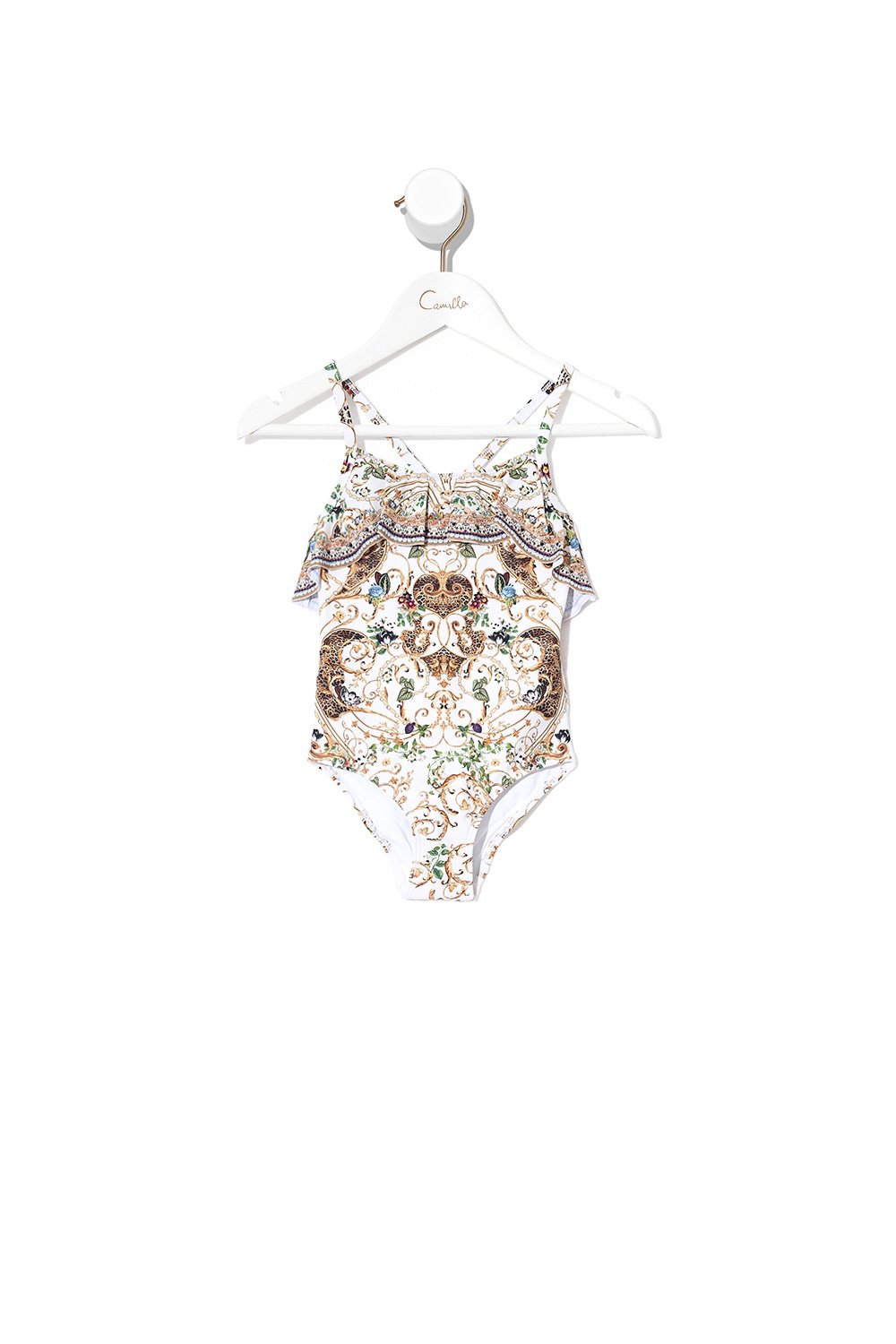 KIDS NECK FRILL ONE PIECE NIGHT WAITING FOR DAY