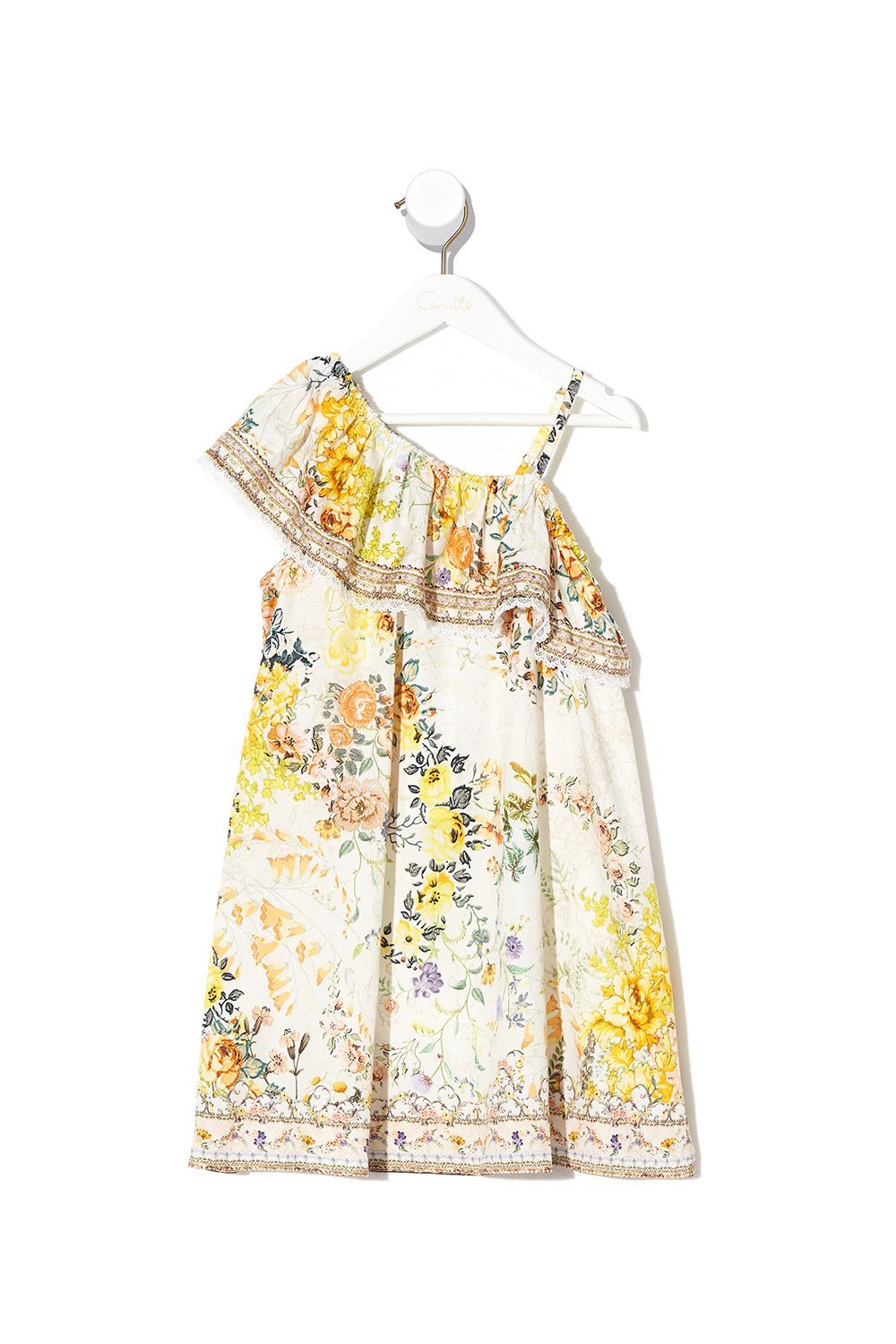 INFANTS ONE SHOULDER DRESS IN THE HILLS OF TUSCANY