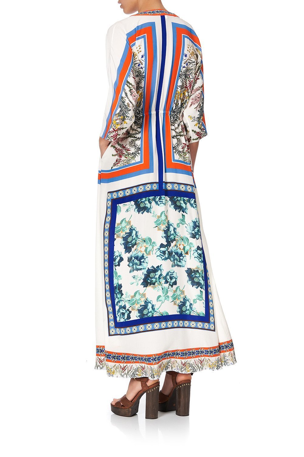 BUTTON DRESS WITH SQUARE SLEEVE GONE COAST