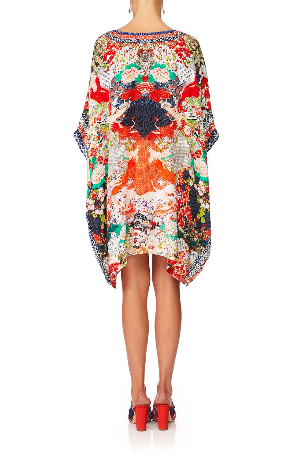 CAMILLA GEISHA GIRL RECTANGULAR V-NECK KAFTAN