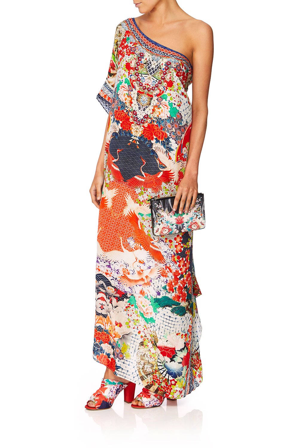 CAMILLA GEISHA GIRL ROUND NECK KAFTAN