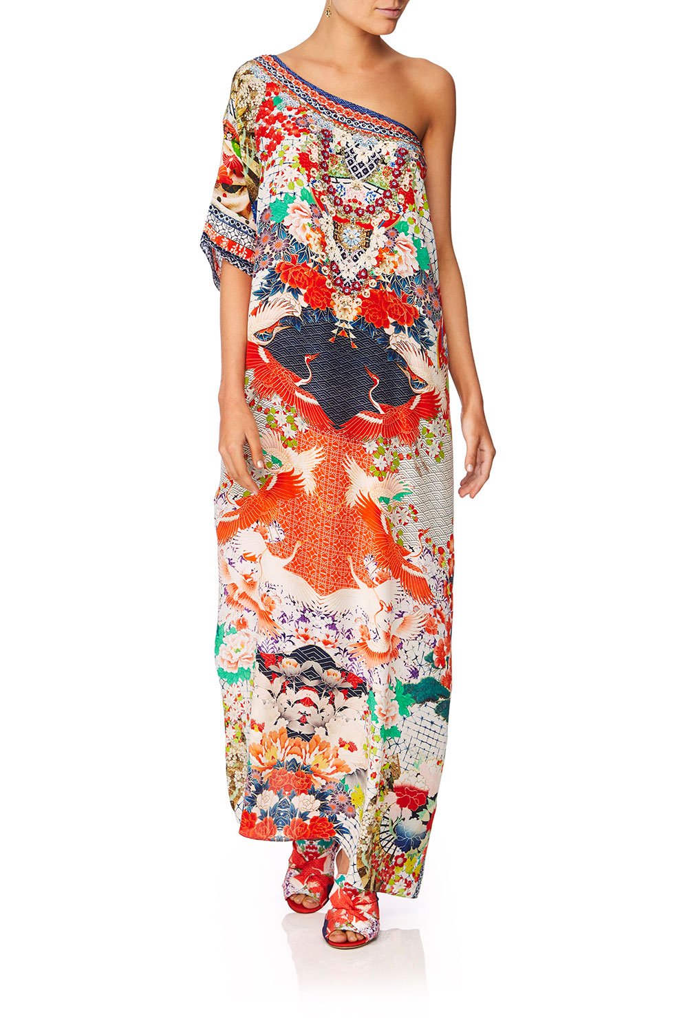 CAMILLA GEISHA GIRL ROUND NECK KAFTAN