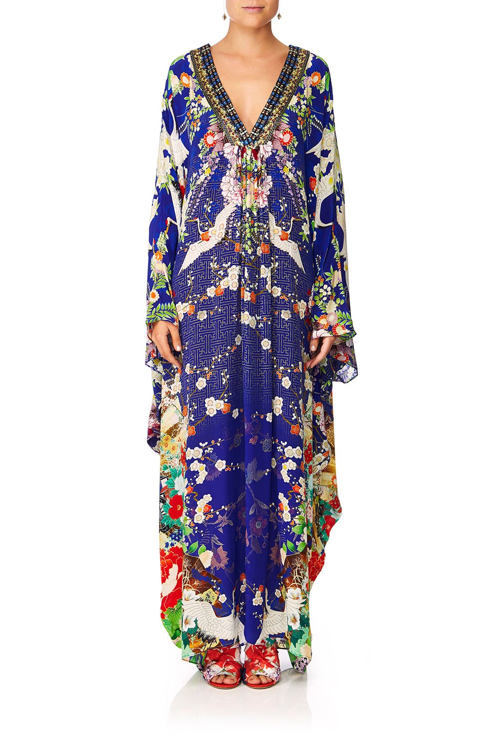 CAMILLA MAIKOS MIDNIGHT BLOUSON SLEEVE KAFTAN