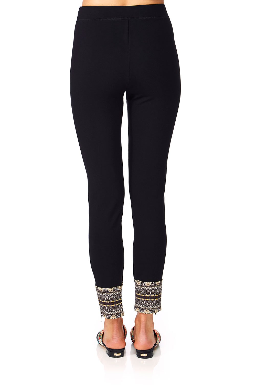 CAMILLA MIDNIGHT MOONCHILD LEGGINGS W CONTRAST CUFF AND ZIP