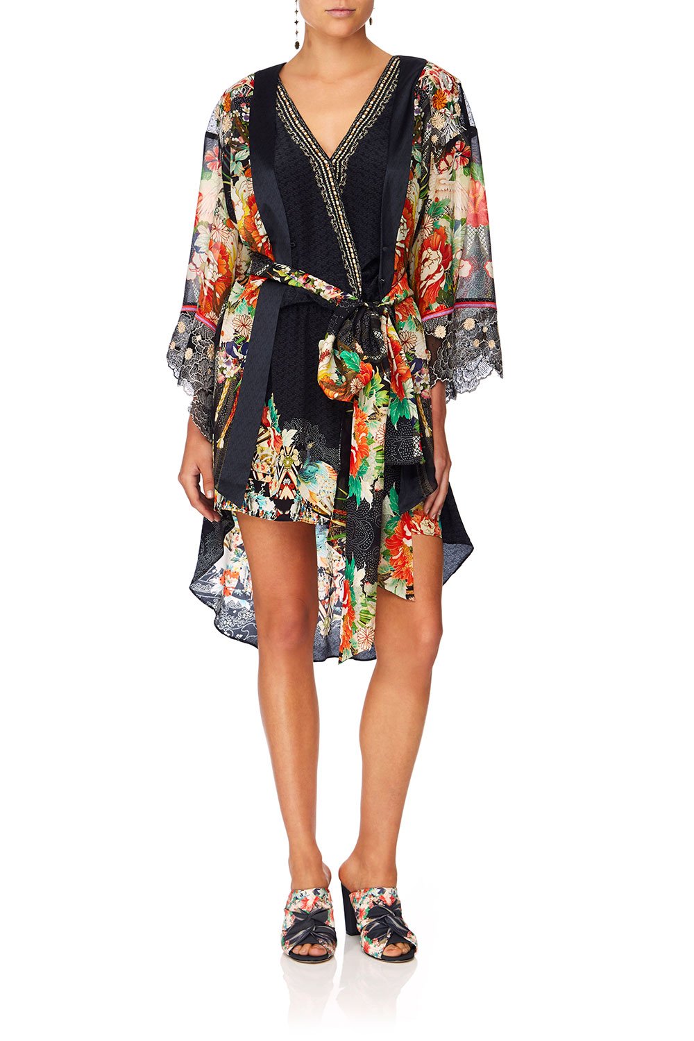 CAMILLA QUEEN OF KINGS KIMONO W EMBROIDERY INSERTS