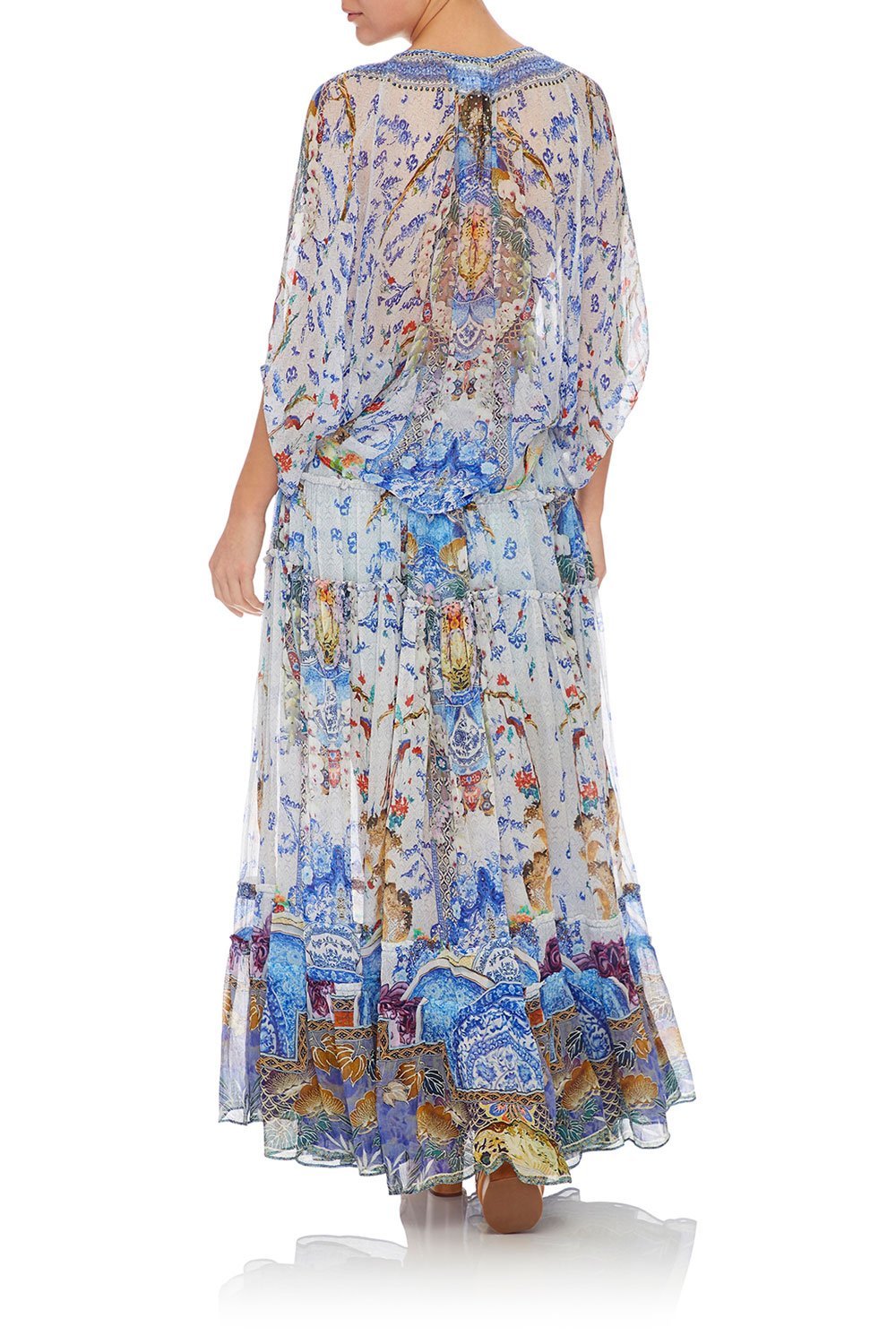 CAMILLA 4 TIERED GATHERED SKIRT GEISHA GATEWAYS