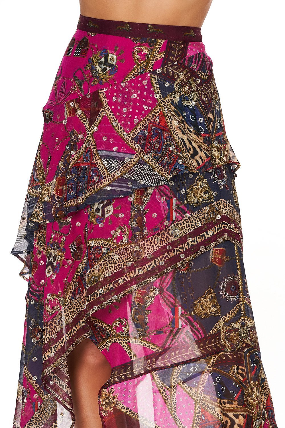 ASYMMETRICAL RUFFLE SKIRT DINING HALL DARLING