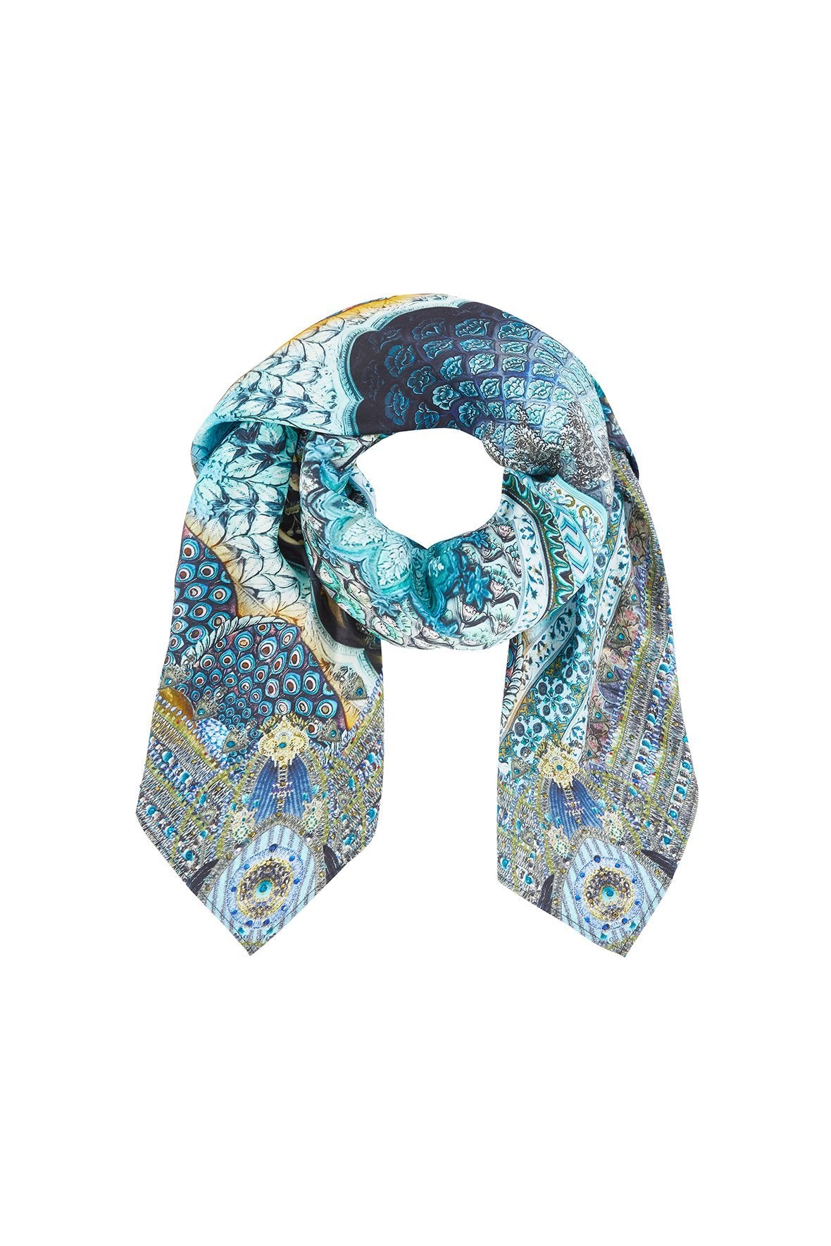 TURN ON THE CHARM LARGE SQUARE SCARF