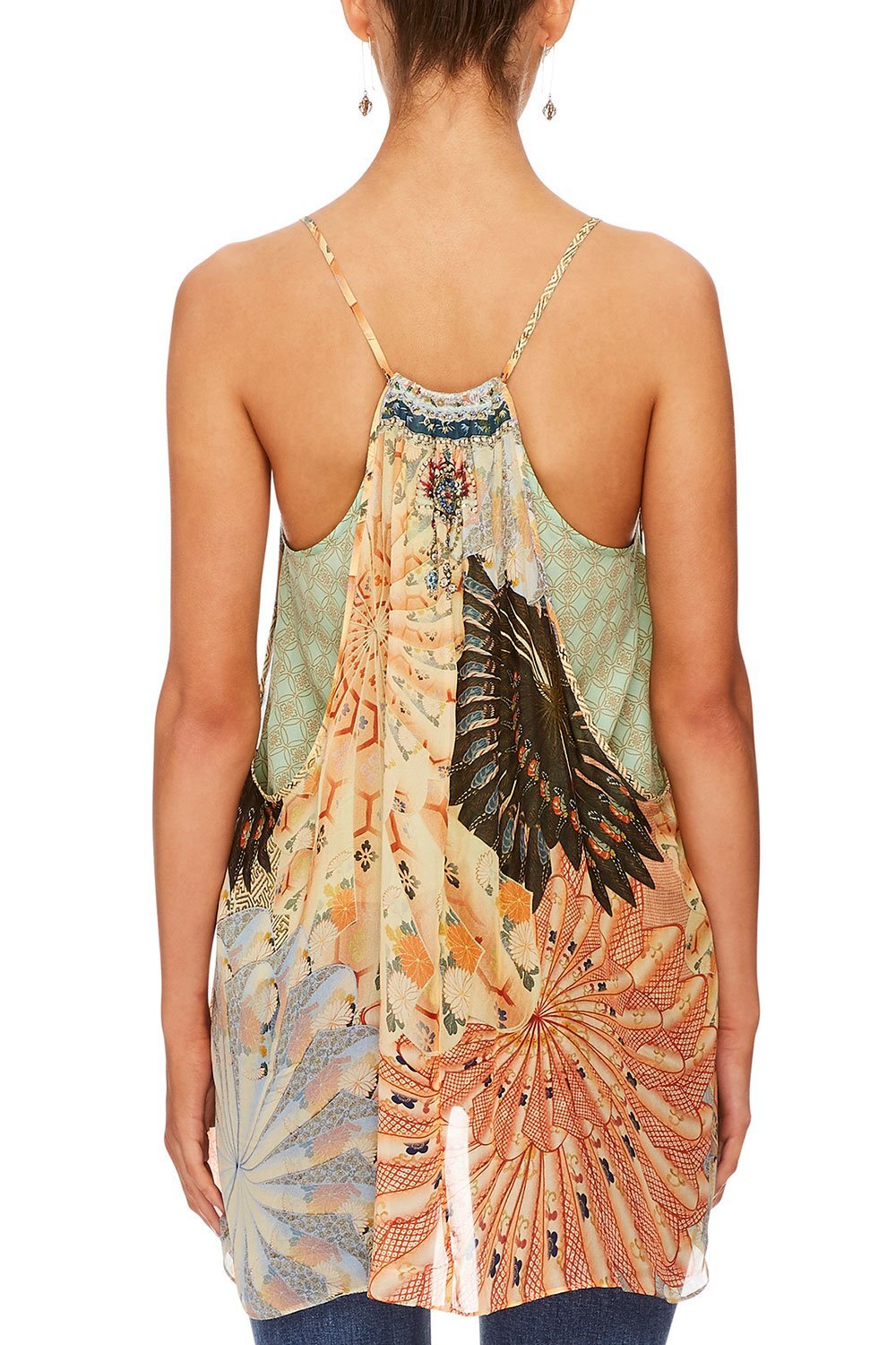 CAMILLA FOR THE FANS BACK OVERLAY TOP