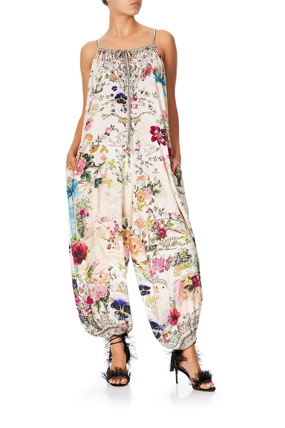 CAMILLA BALLOON JUMPSUIT JARDIN POSTCARDS