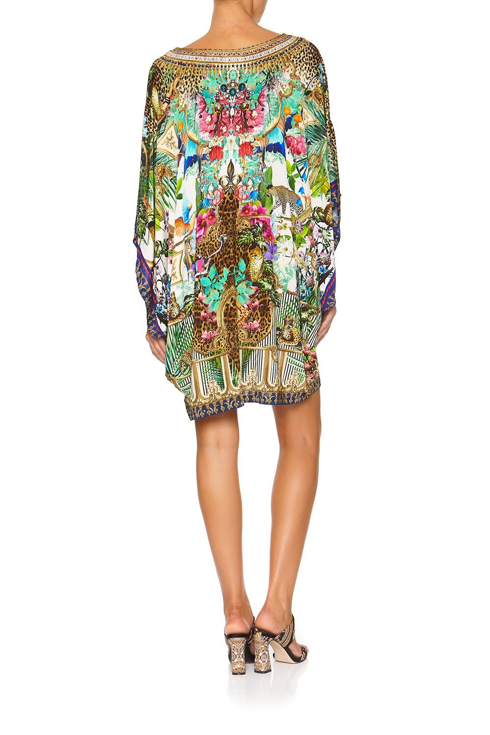 CAMILLA BAT SLEEVE DRESS CHAMPAGNE COAST