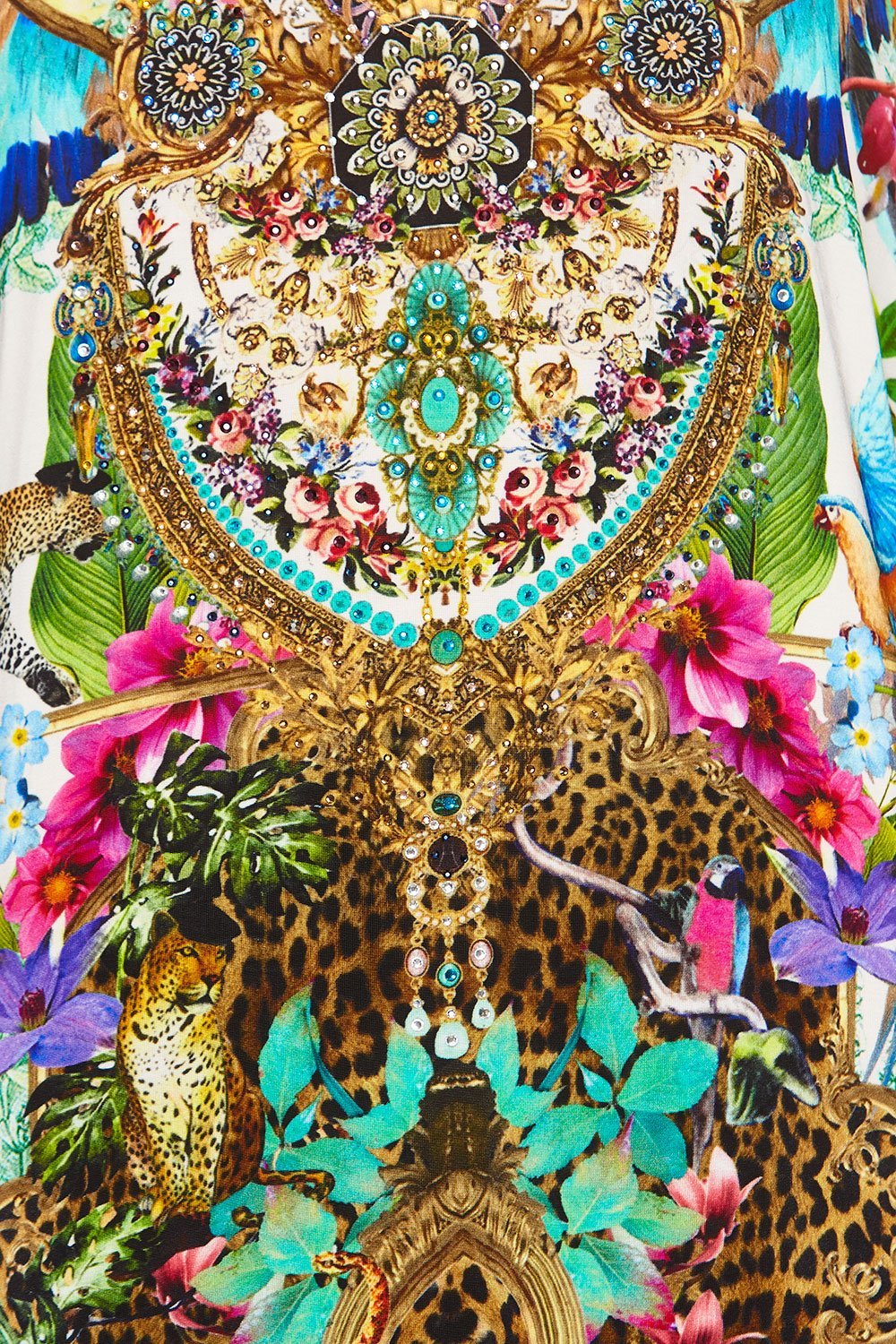 CAMILLA BAT SLEEVE DRESS CHAMPAGNE COAST