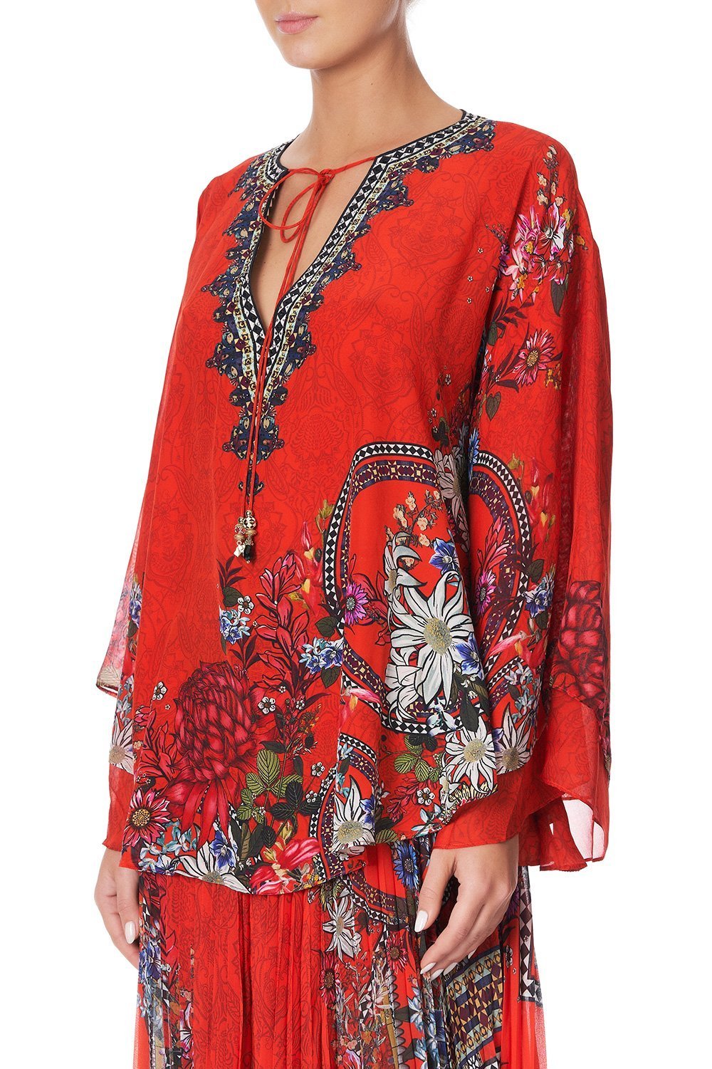 BLOUSE WITH DOUBLE SLEEVE WONDERING WARATAH