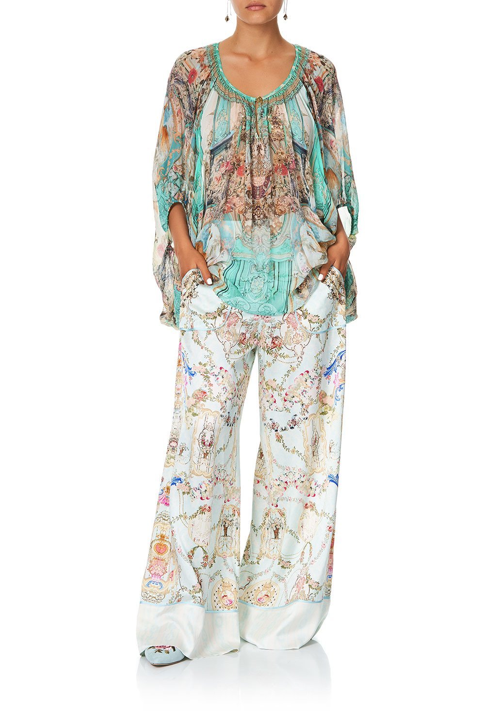 CAMILLA BLOUSE WITH KEYHOLE FRONT I DREAM OF MARIE