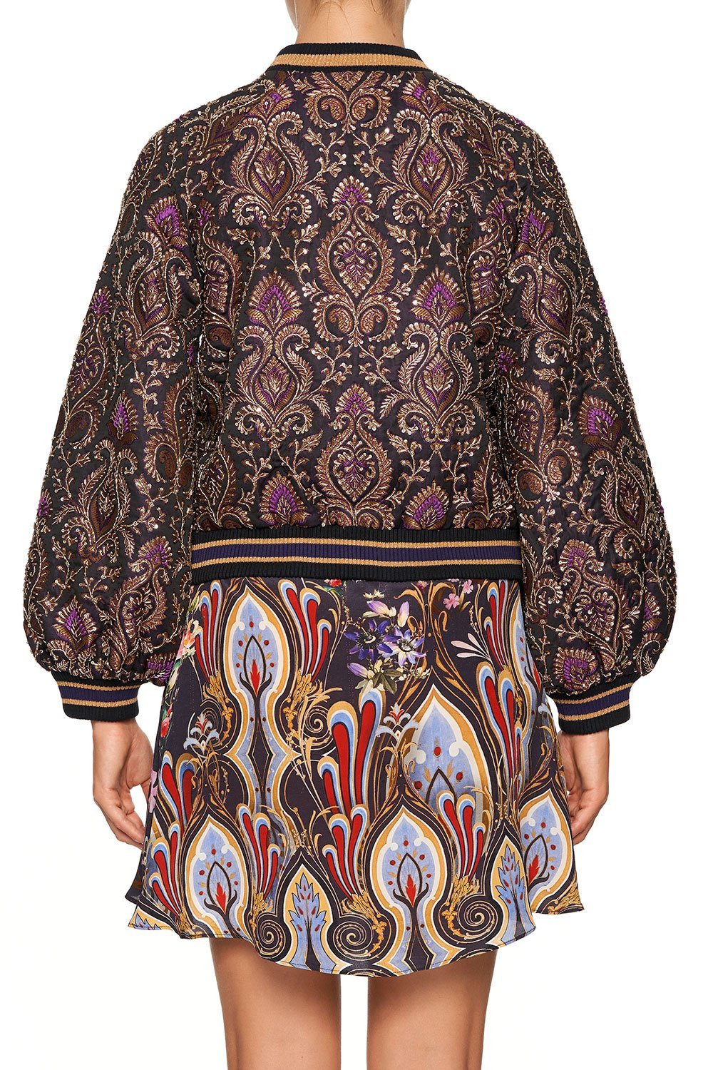 BLOUSON SLEEVE BOMBER WILD FLOWER