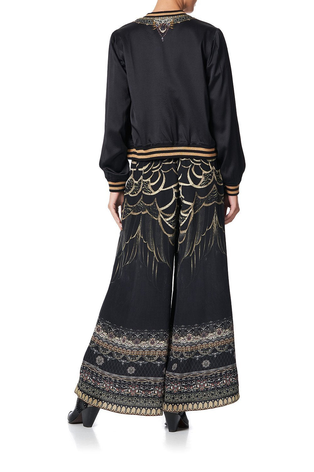 SHIRRED WAIST PANT UNDER A FULL MOON