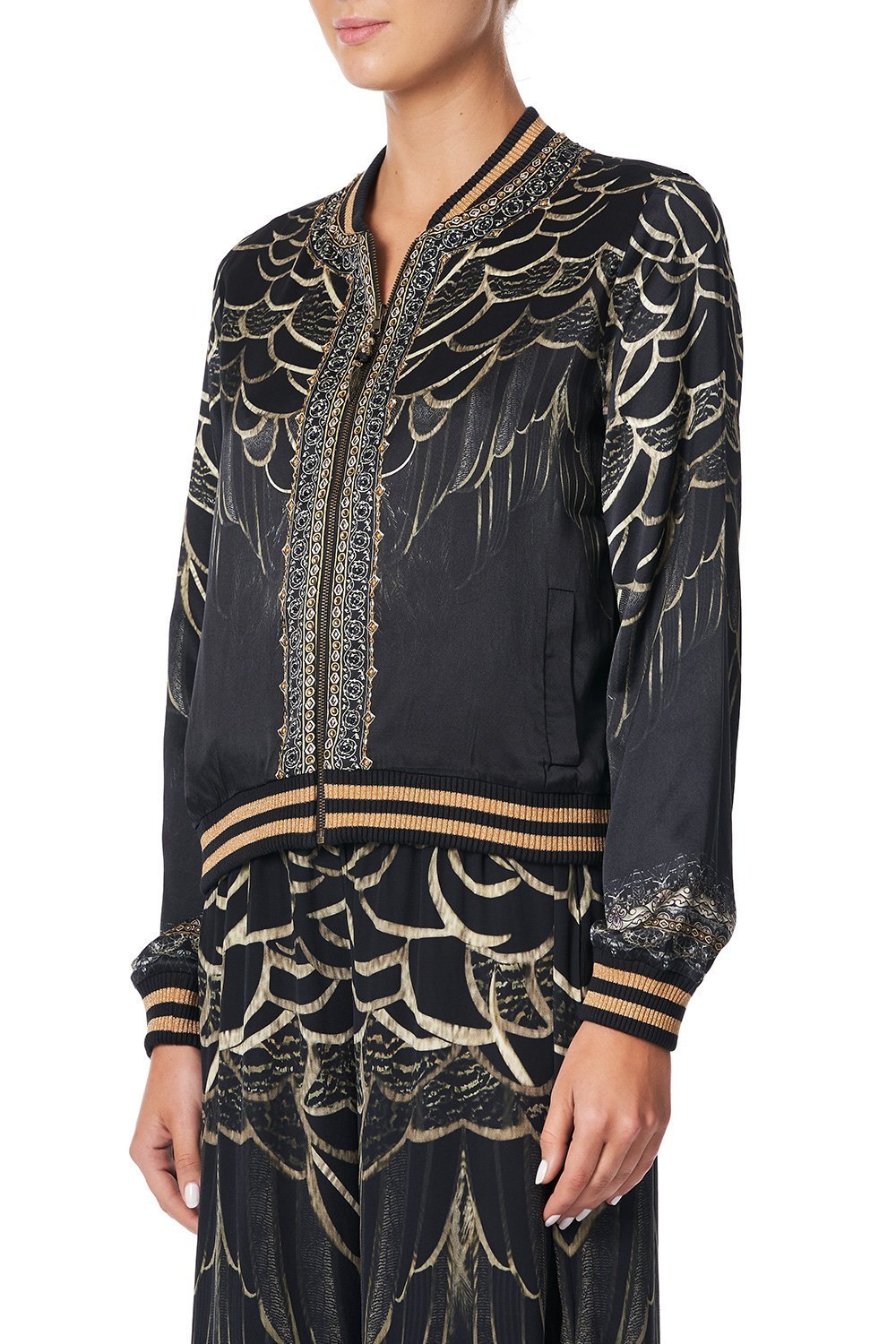 REVERSIBLE BOMBER JACKET UNDER A FULL MOON