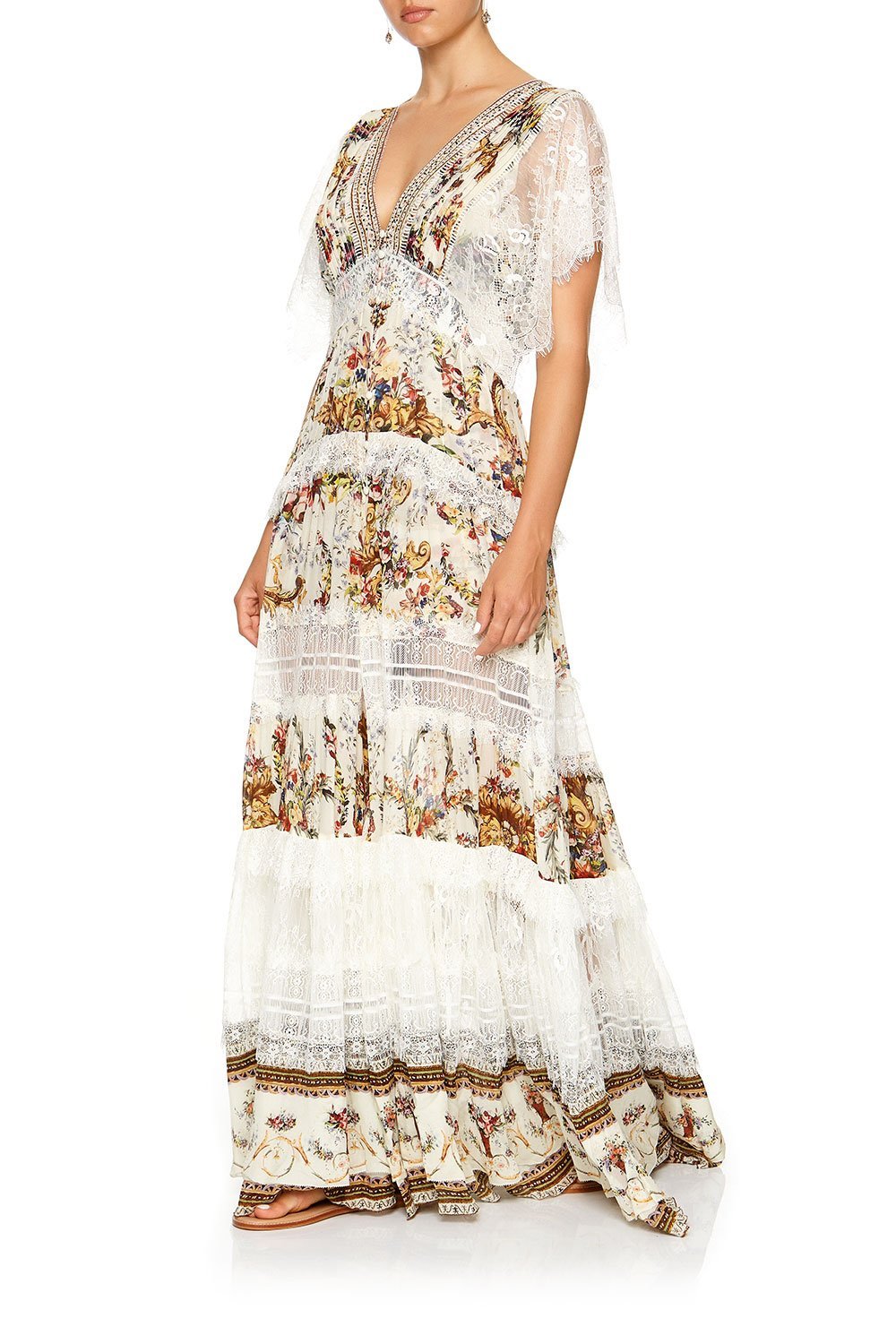 BUTTON UP DRESS WITH LACE INSERT OLYMPE ODE