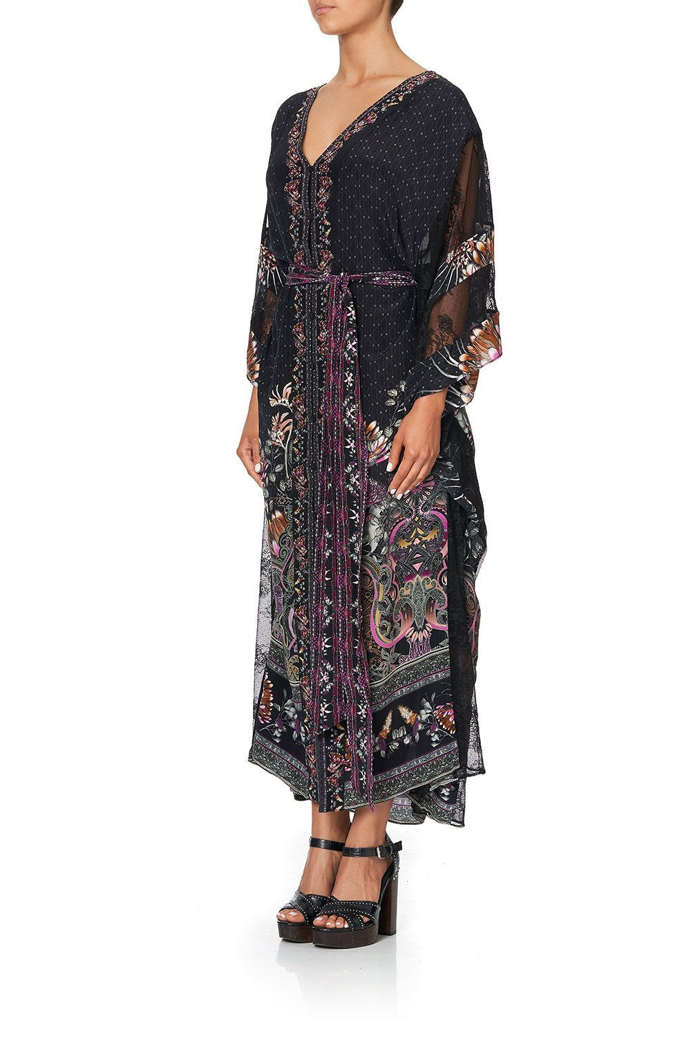 BUTTON UP KAFTAN WITH PANELS RESTLESS NIGHTS