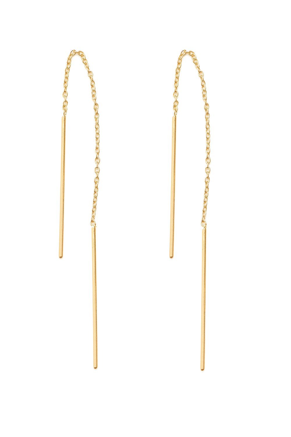 BY CHARLOTTE THREAD EARINGS GOLD