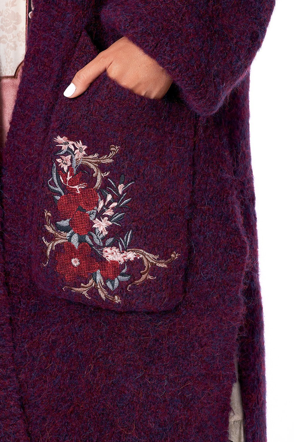 COCOON KNIT CARDIGAN VIOLET CITY