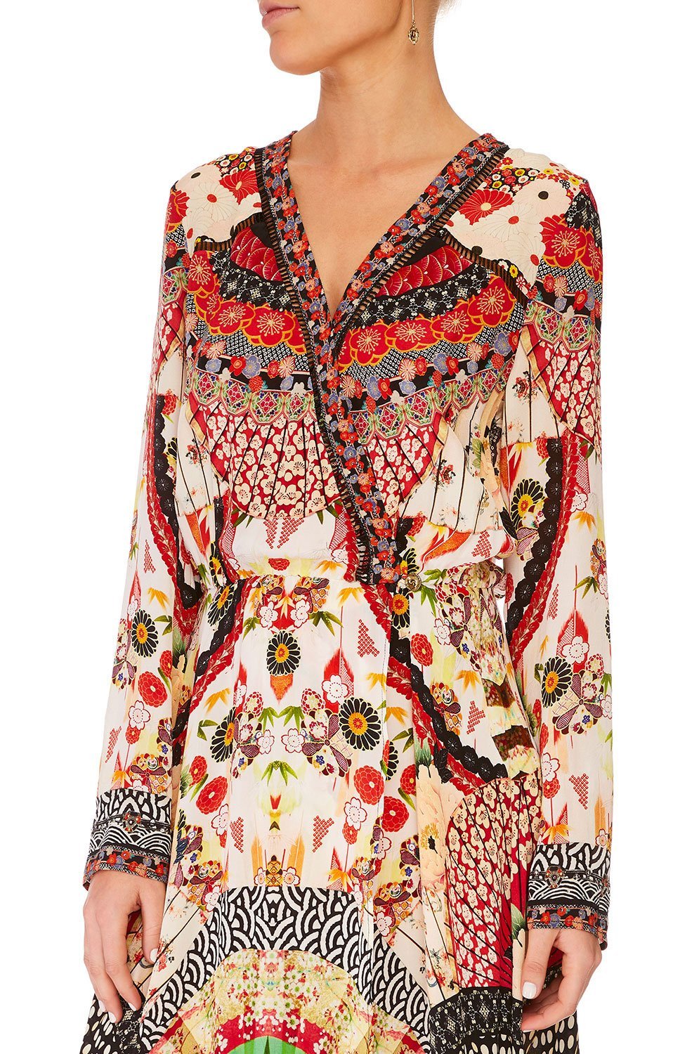 CAMILLA VINTAGE VIXEN CROSS FRONT MAXI DRESS