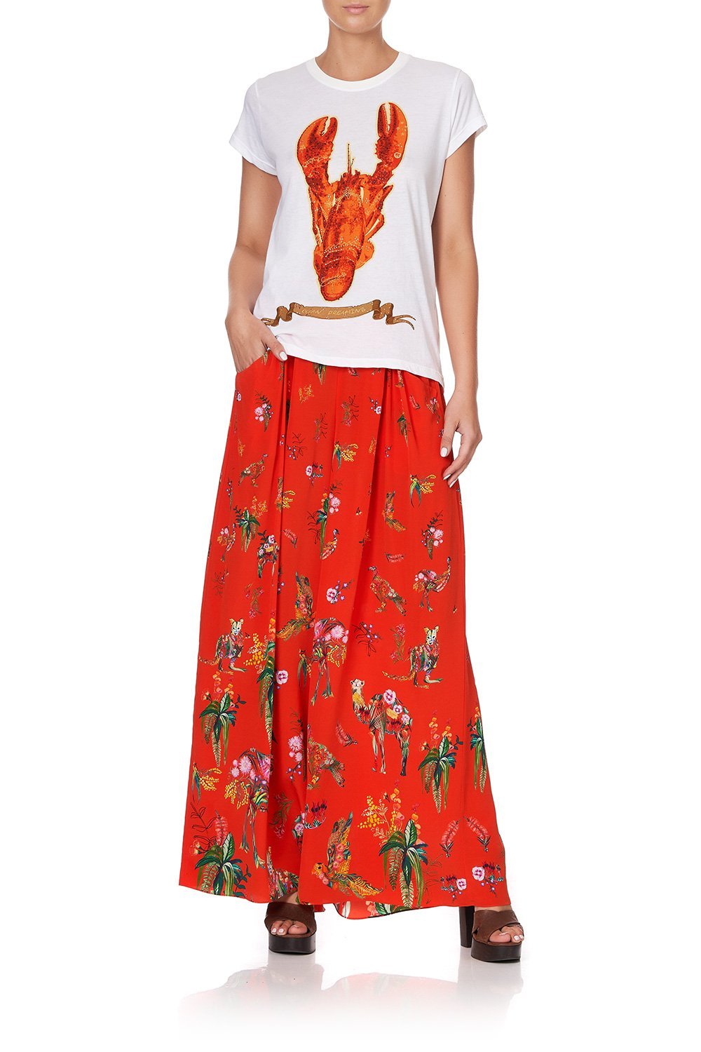 CURVED HEM FITTED TEE CINEMA PARADISO