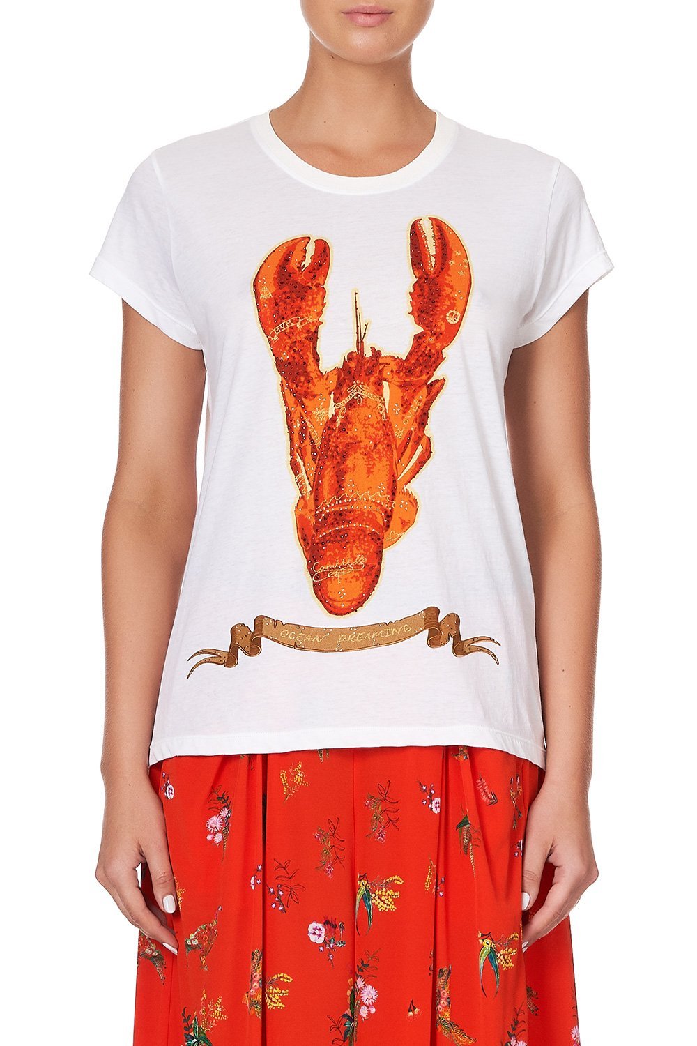 CURVED HEM FITTED TEE CINEMA PARADISO