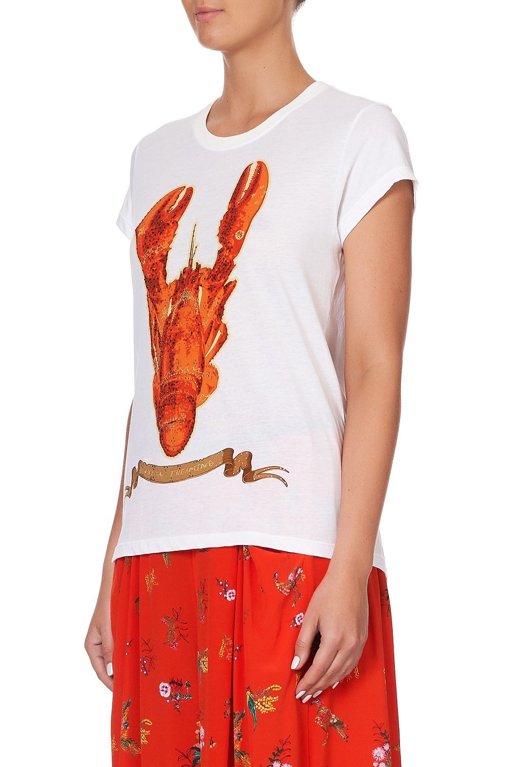 CURVED HEM FITTED TEE CINEMA PARADISO