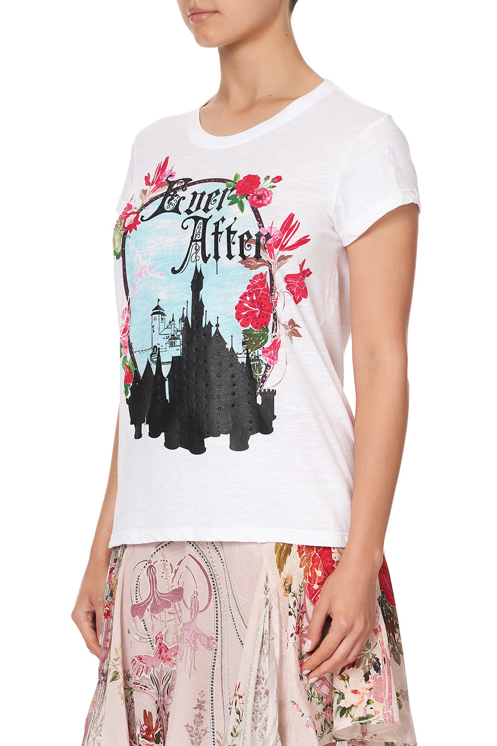 CURVED HEM FITTED TEE ISTENANYA