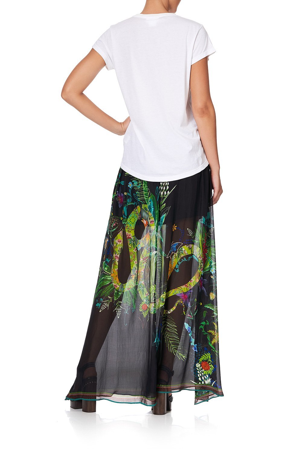 CURVED HEM FITTED TEE PARADISE CIRCUS