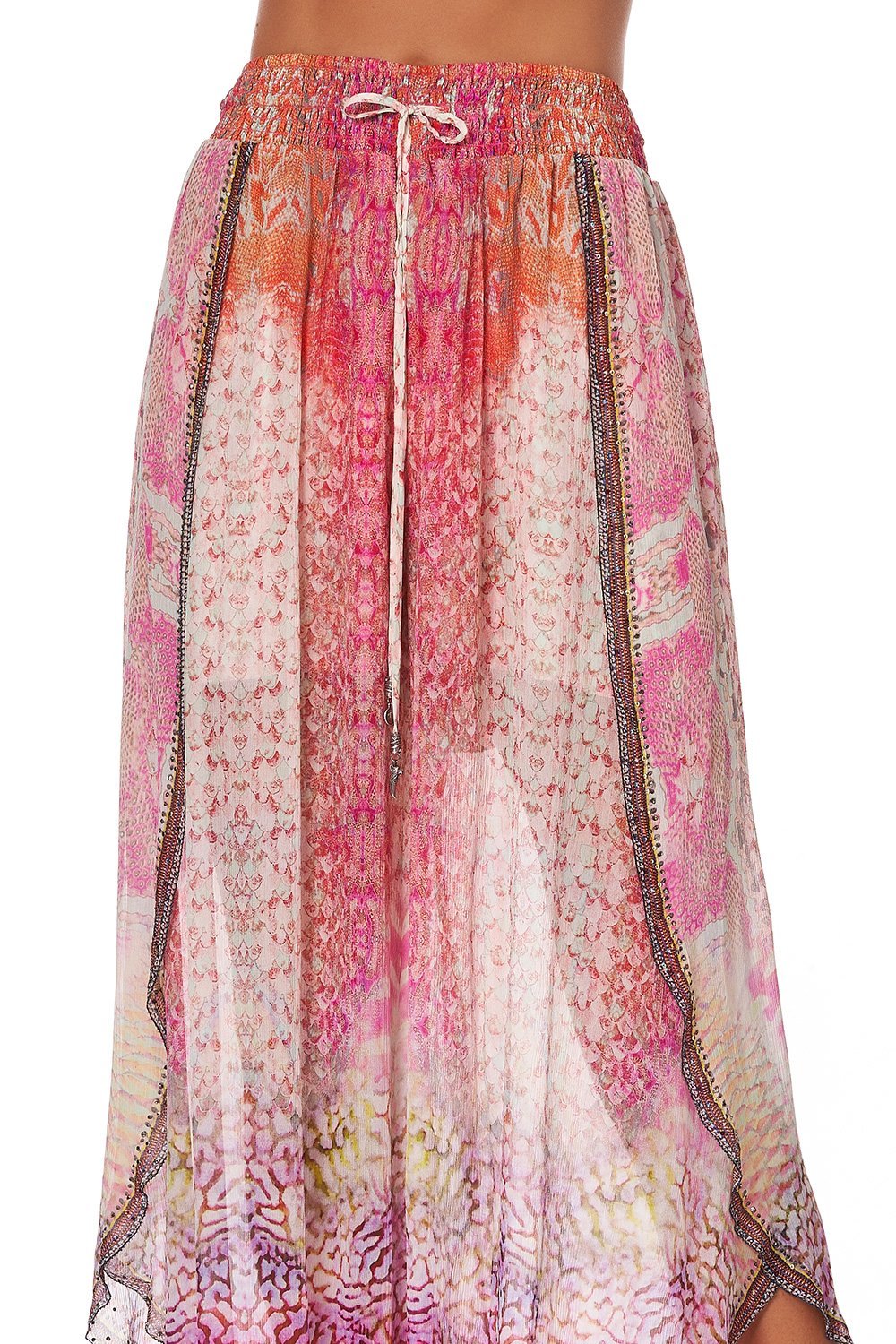 CURVED HEM PANT SERPENTINE DREAMS