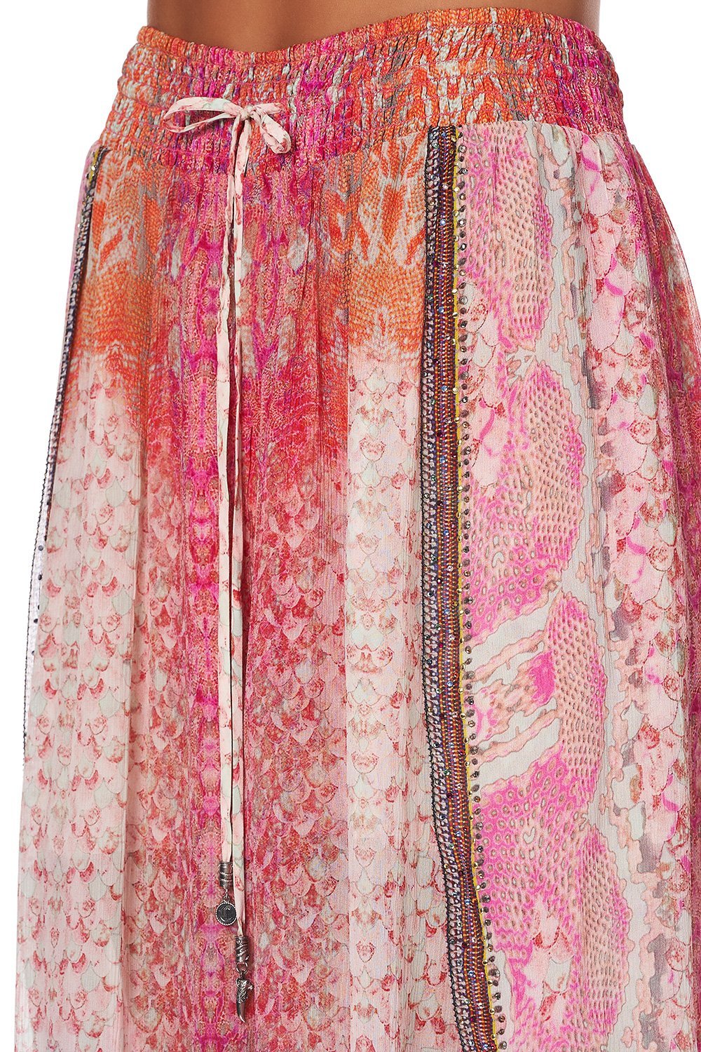 CURVED HEM PANT SERPENTINE DREAMS